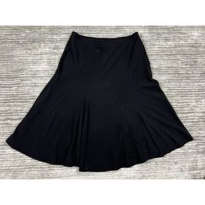 Requirements Skirt Womens 8 Black Polyester‎ Blend Midi Casual